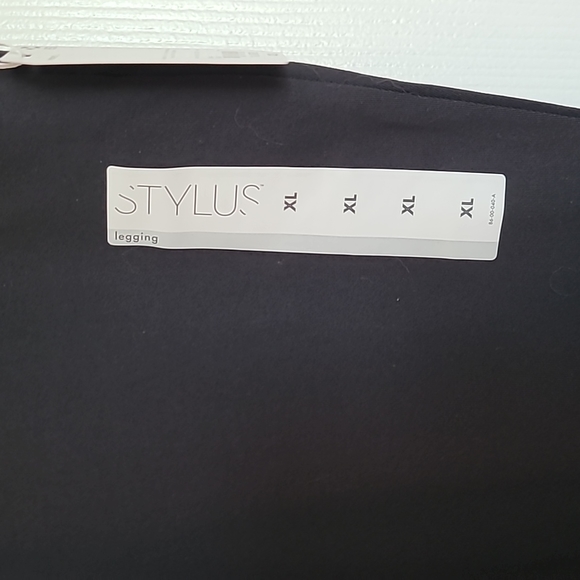 STYLUS BRAND WOMEN'S LEGGINGS BLACK SIZE XL - Picture 5 of 13